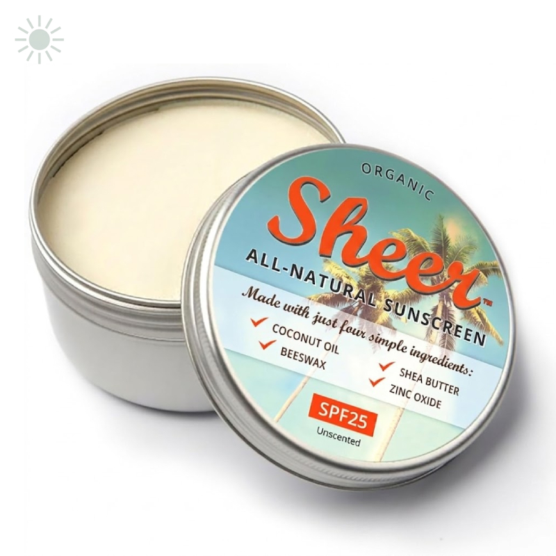 All-Natural Mineral Sunscreen Balm SPF 25 — Plastic-Free, Reef-Safe